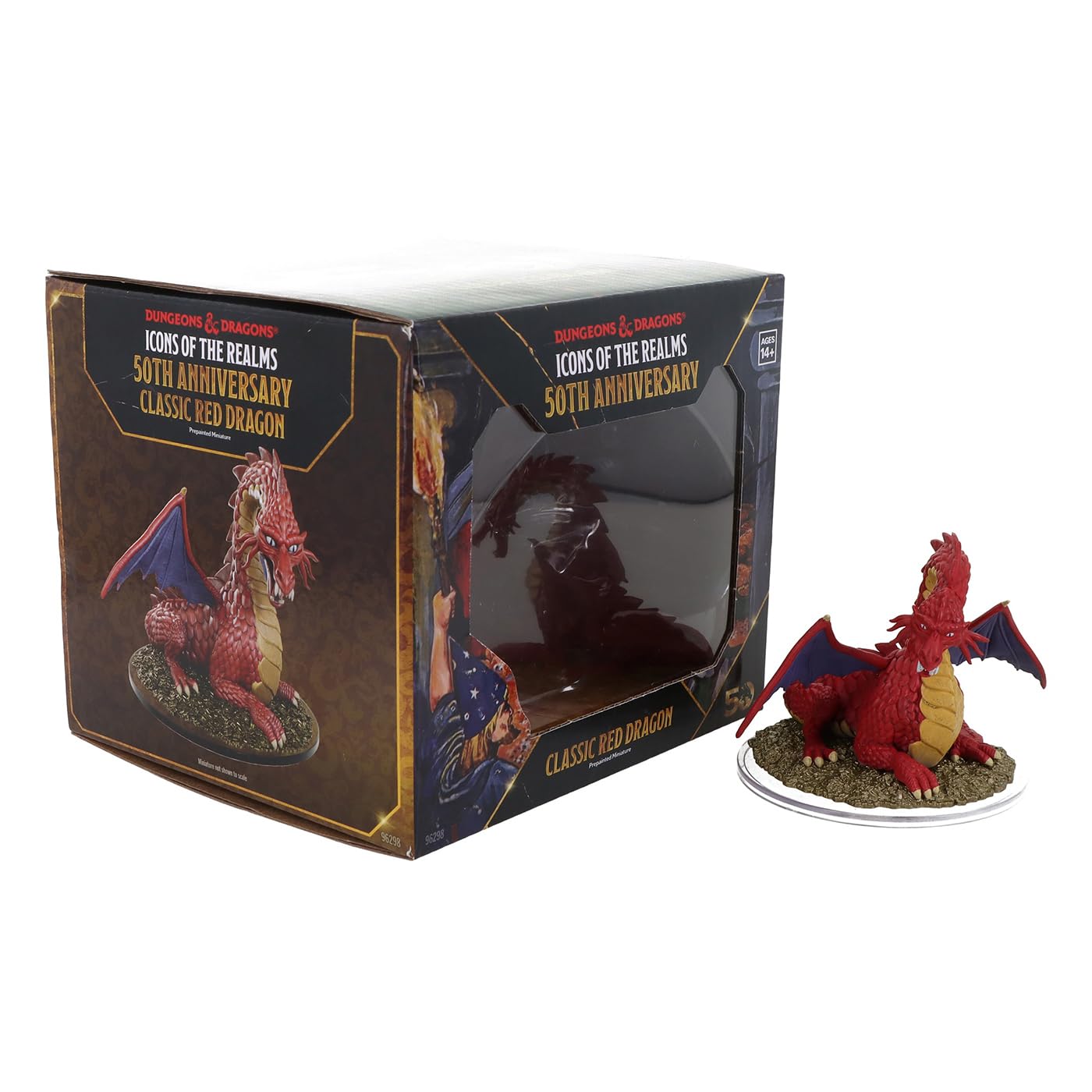 WizKids D&D Icons of The Realms: 50th Anniversary - Classic Red Dragon Boxed Miniature