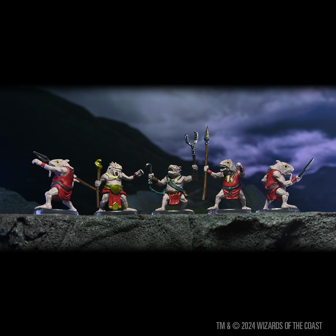 WizKids D&D Icons of The Realms: Kuo-Toa Warband – 5 Miniatures for Encounters