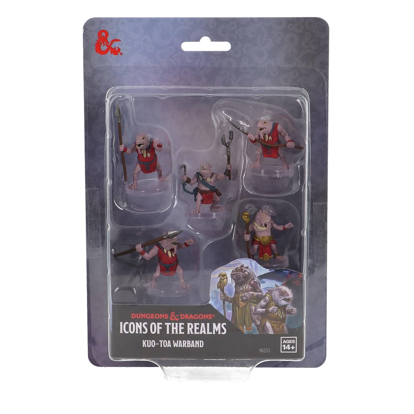 WizKids D&D Icons of The Realms: Kuo-Toa Warband – 5 Miniatures for Encounters