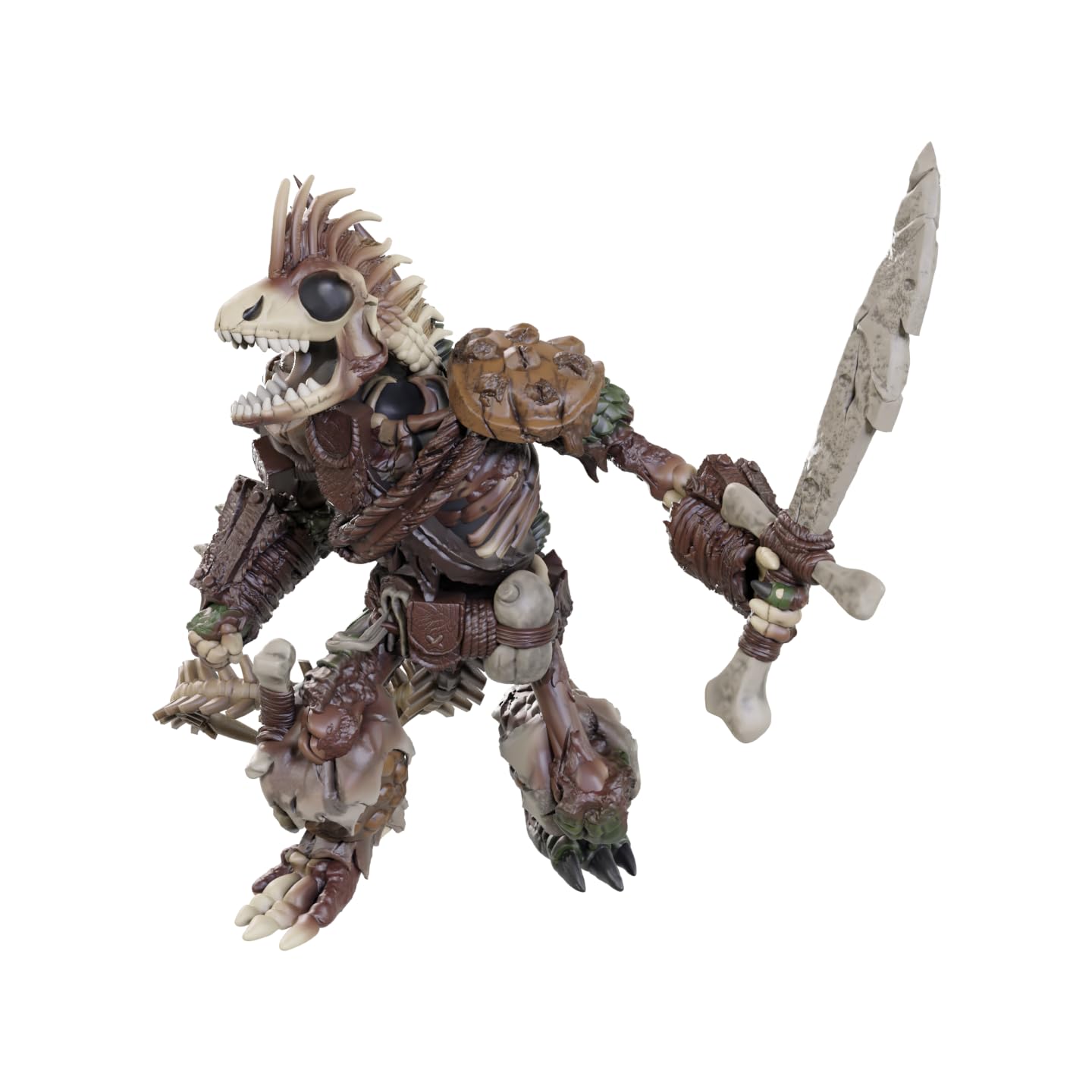 WizKids Nolzur's Lizardfolk Skeleton Miniature – Unpainted, Wave 23