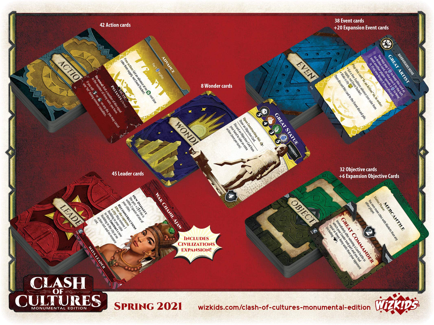Clash of Cultures: Monumental Edition – WizKids Board Game