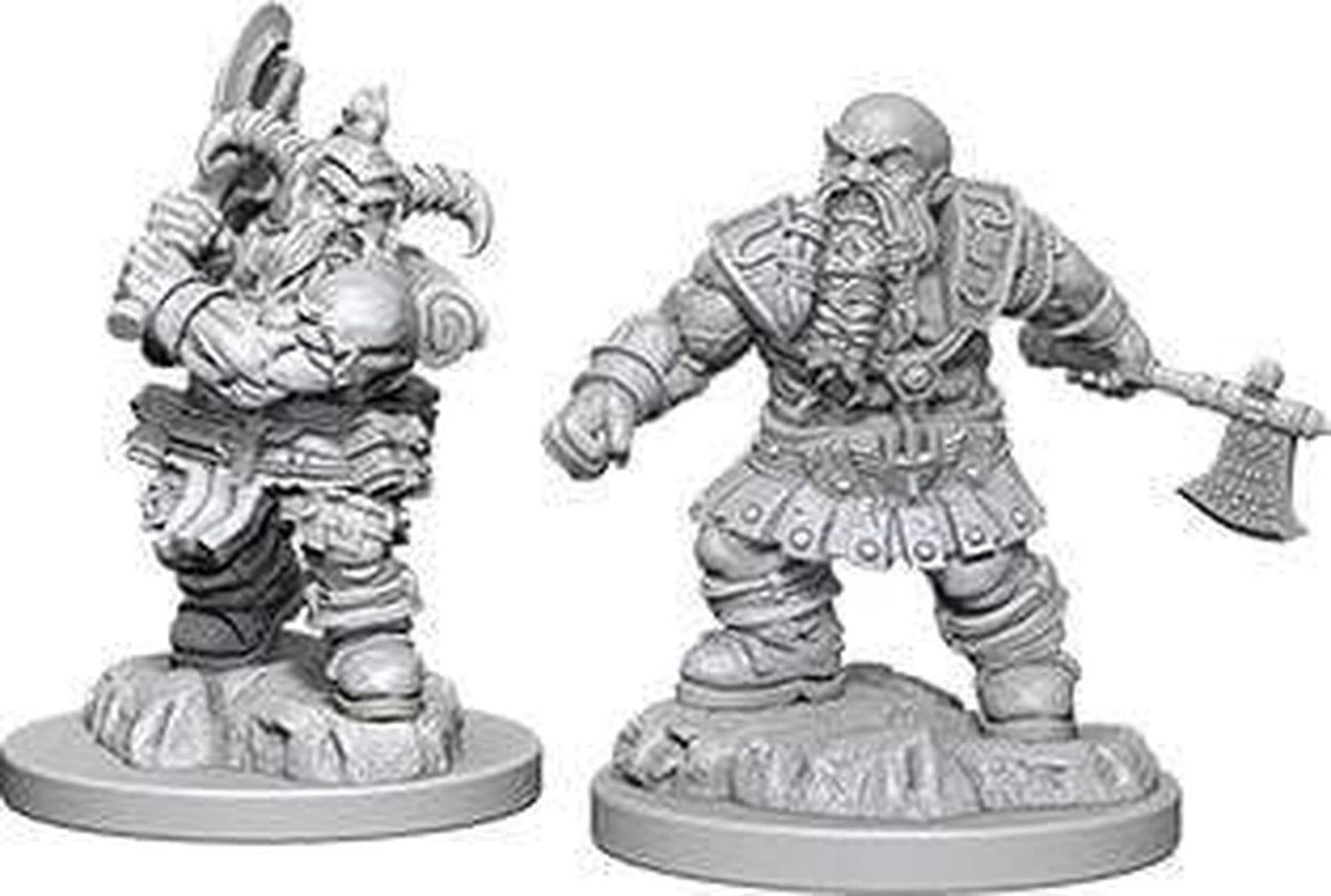 WizKids Nolzurs Marvelous Unpainted Miniatures — Wave 6 Male Dwarf Barbarian (2-Pack)