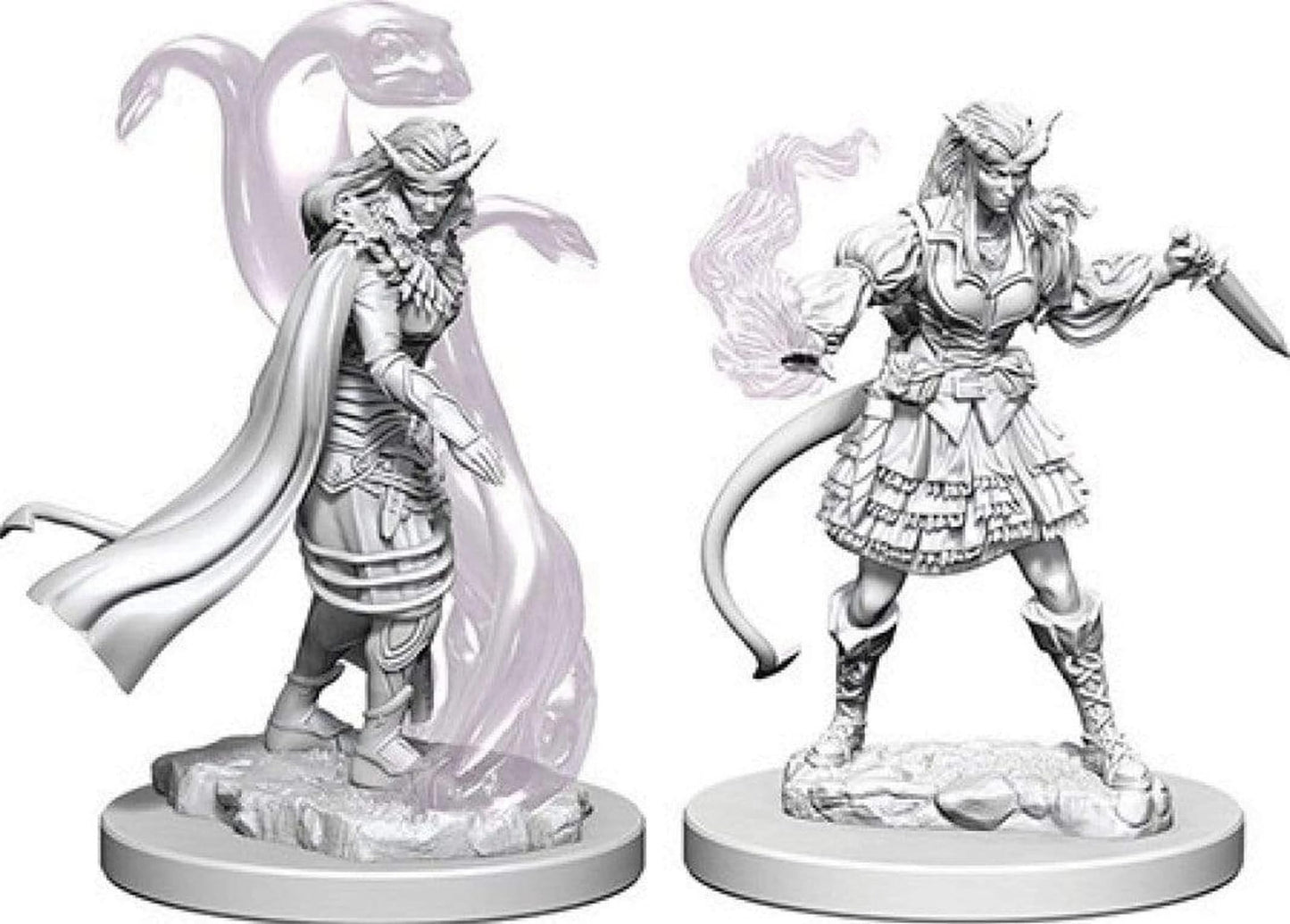 WizKids Nolzur’s Female Tiefling Warlock Miniatures – Primed & Ready to Paint