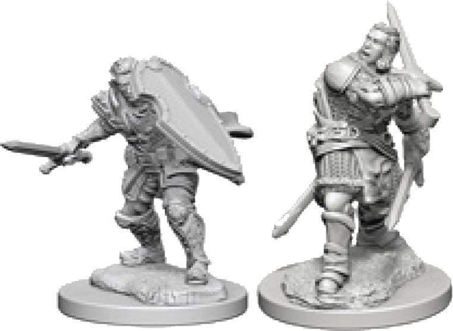 WizKids Nolzur’s Marvelous Miniatures Wave 3: Human Male Paladin – Unpainted Figure