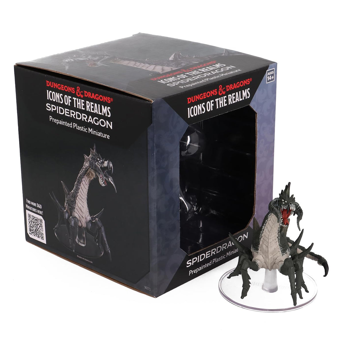 WizKids D&D Icons of The Realms Spiderdragon - Boxed Miniature | Pre-Painted Monster