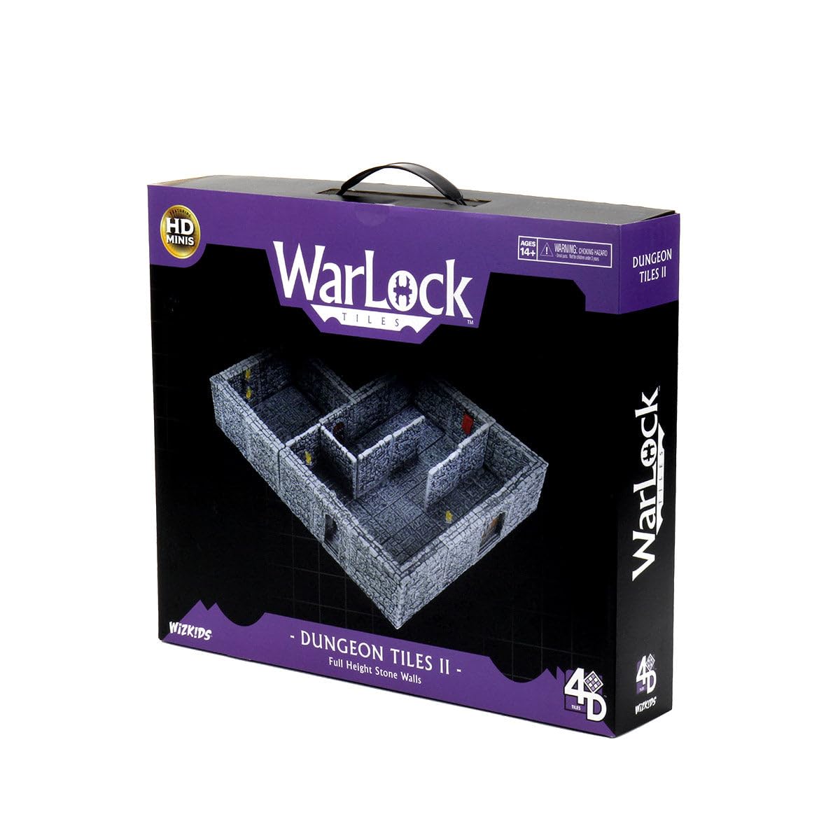 WizKids Warlock Tiles Base Set – Dungeon Tiles II: Full Height Stone Walls