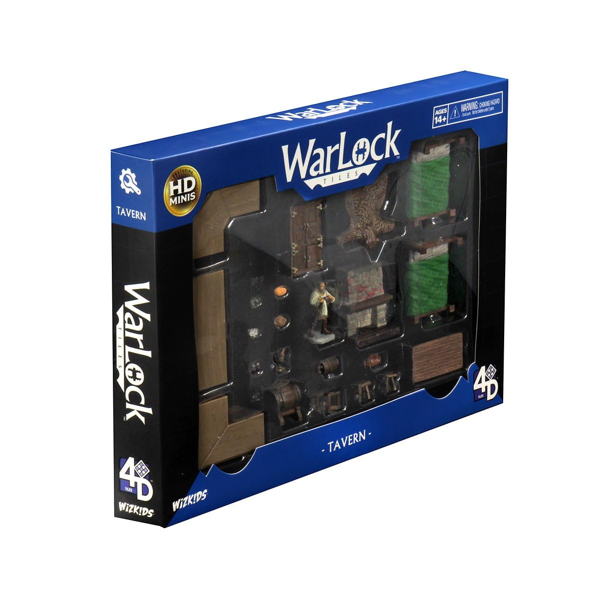 WizKids Warlock Tiles: Tavern Accessory – Modular, Cozy Bar Scene