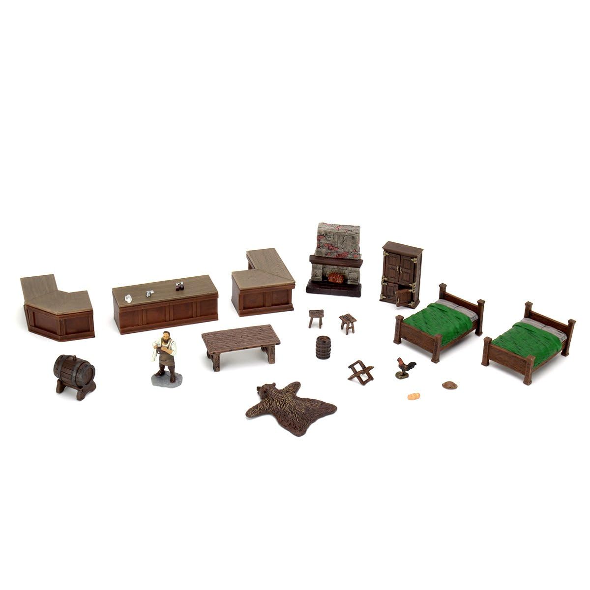 WizKids Warlock Tiles: Tavern Accessory – Modular, Cozy Bar Scene
