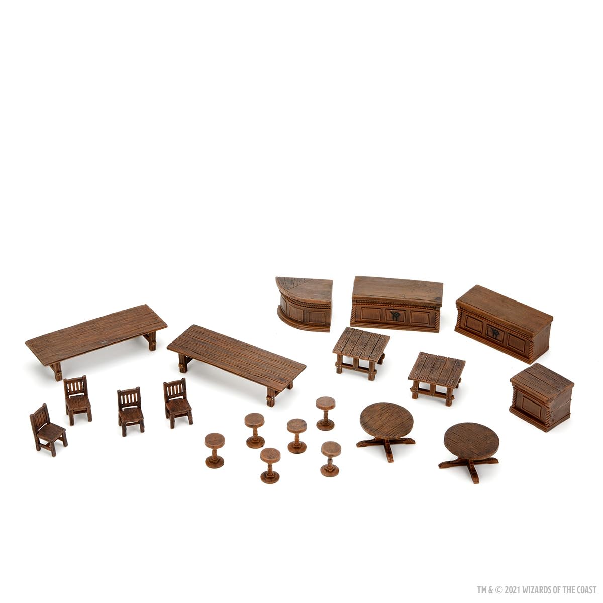 WizKids D&D Icons of The Realms: The Yawning Portal Inn - Bars & Tables RPG Set
