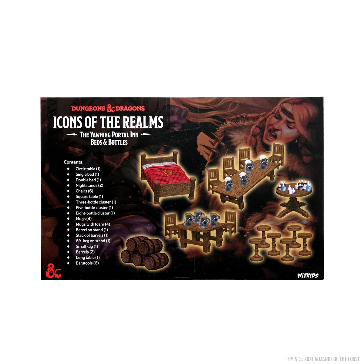 WizKids D&D Icons of the Realms: The Yawning Portal Inn - Beds & Bottles