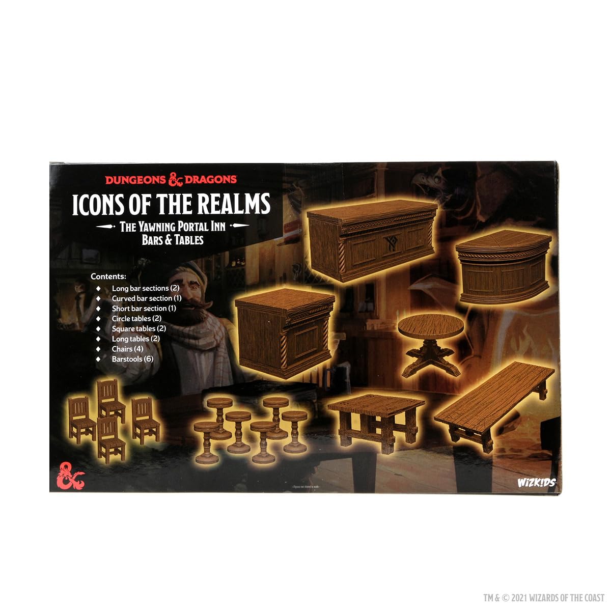 WizKids D&D Icons of The Realms: The Yawning Portal Inn - Bars & Tables RPG Set