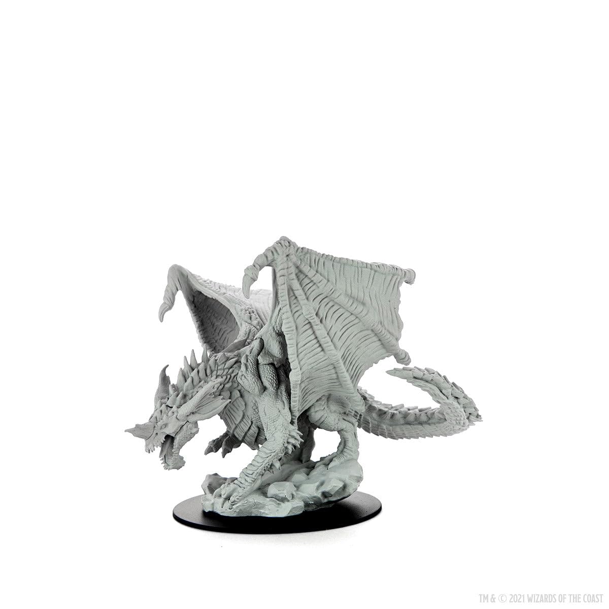 WizKids WizKid D&D Nolzur's Marvelous Unpainted Miniatures W15: Young Blue Dragon - Pre-Primed & Ready to Paint