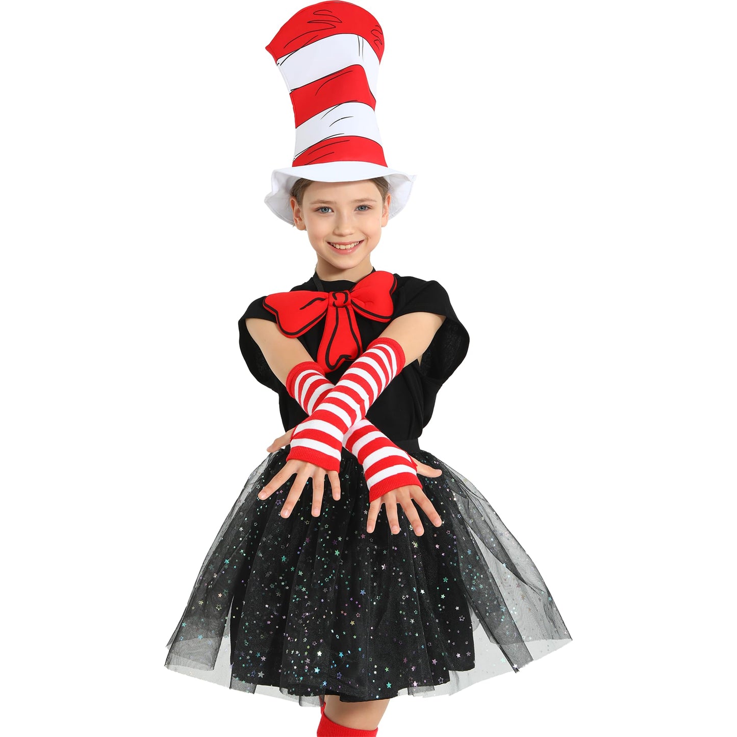Wizland 5pcs Kid Cat Hat Kit for Read Book Day – Dress Up Accessories