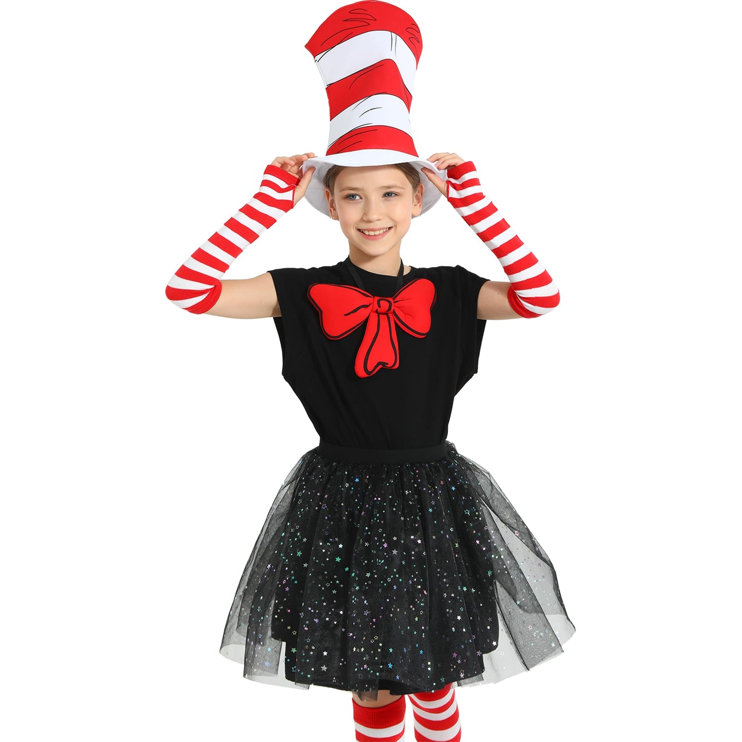 Wizland 5pcs Kid Cat Hat Kit for Read Book Day – Dress Up Accessories