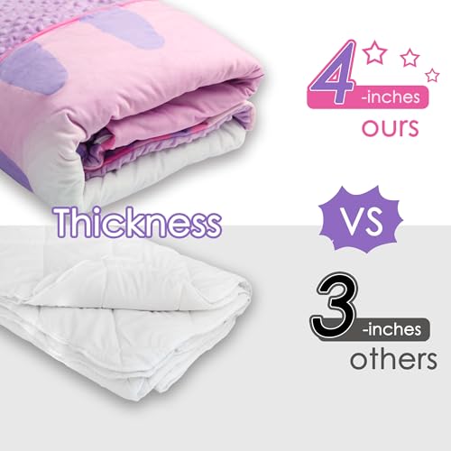 Wizland Kids Sleeping Bag for Girls - Flannel Kitty Nap Mat, Portable Pink Rest Mat for Daycare & Preschool 61.8 in x 28.3 in