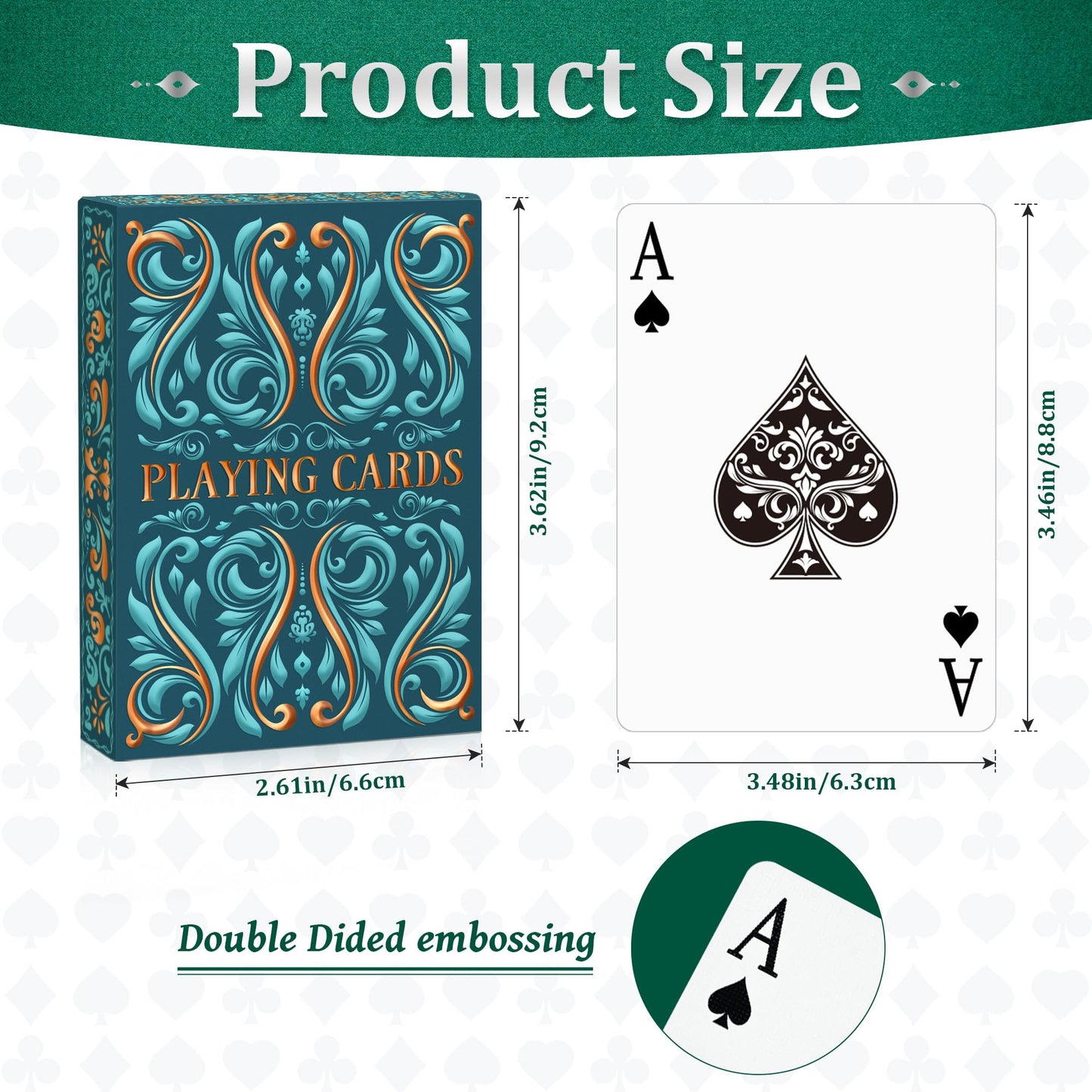 Wkchxd Playing Cards 2 Pack – Premium Decks for Poker, Blackjack, Euchre & More | Blue & Purple