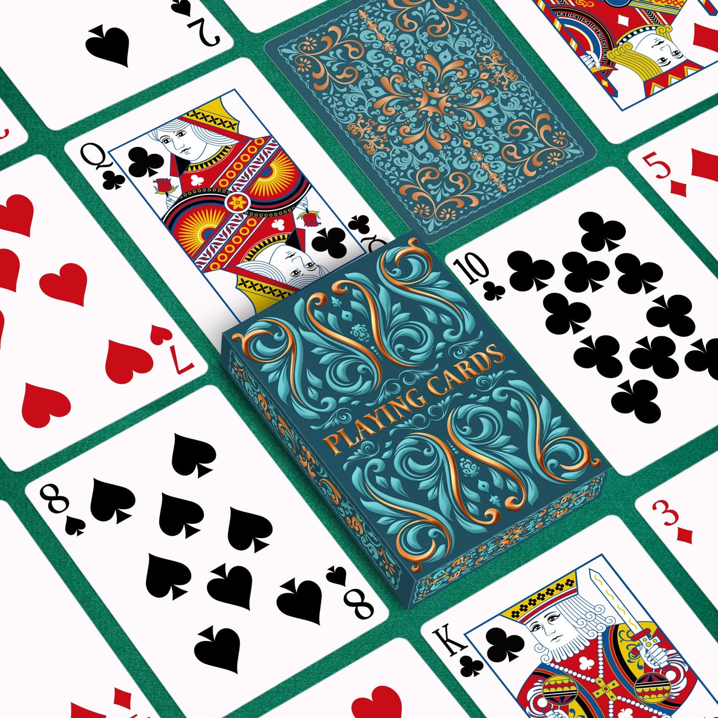 Wkchxd Playing Cards 2 Pack – Premium Decks for Poker, Blackjack, Euchre & More | Blue & Purple