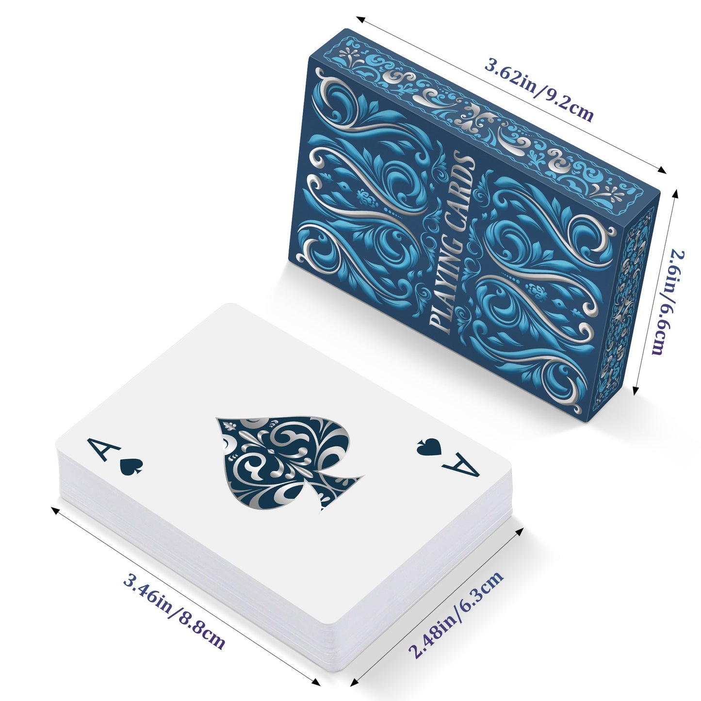 WKCHXD Playing Cards 2 Pack – Premium Decks for Blackjack, Euchre & Family Game Night