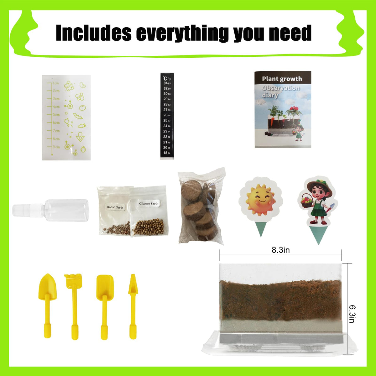 WKLOUYHE Root Viewer Kit for Kids – STEM Science Toy & Gardening DIY Kit (Ages 6–10)