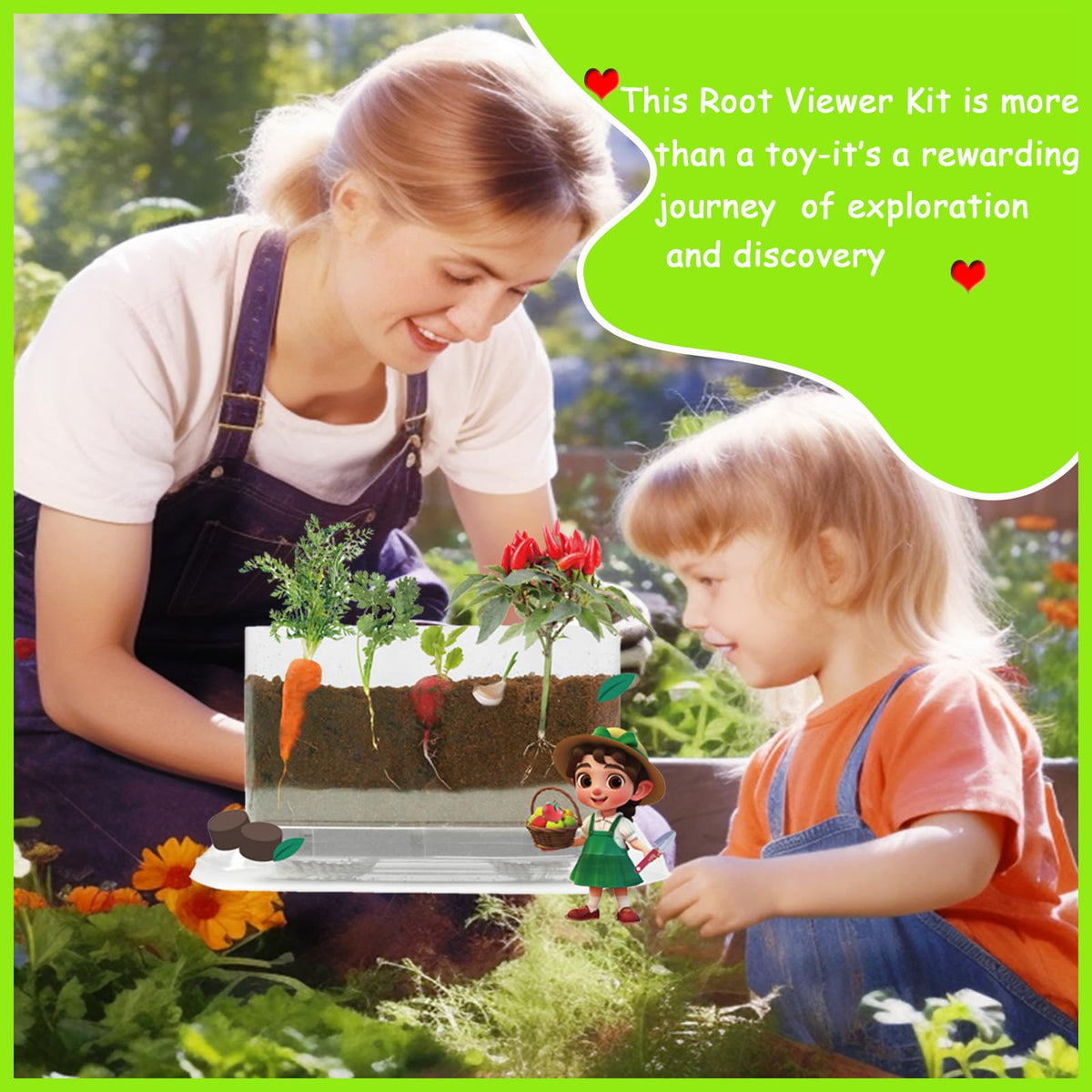 WKLOUYHE Root Viewer Kit for Kids – STEM Science Toy & Gardening DIY Kit (Ages 6–10)