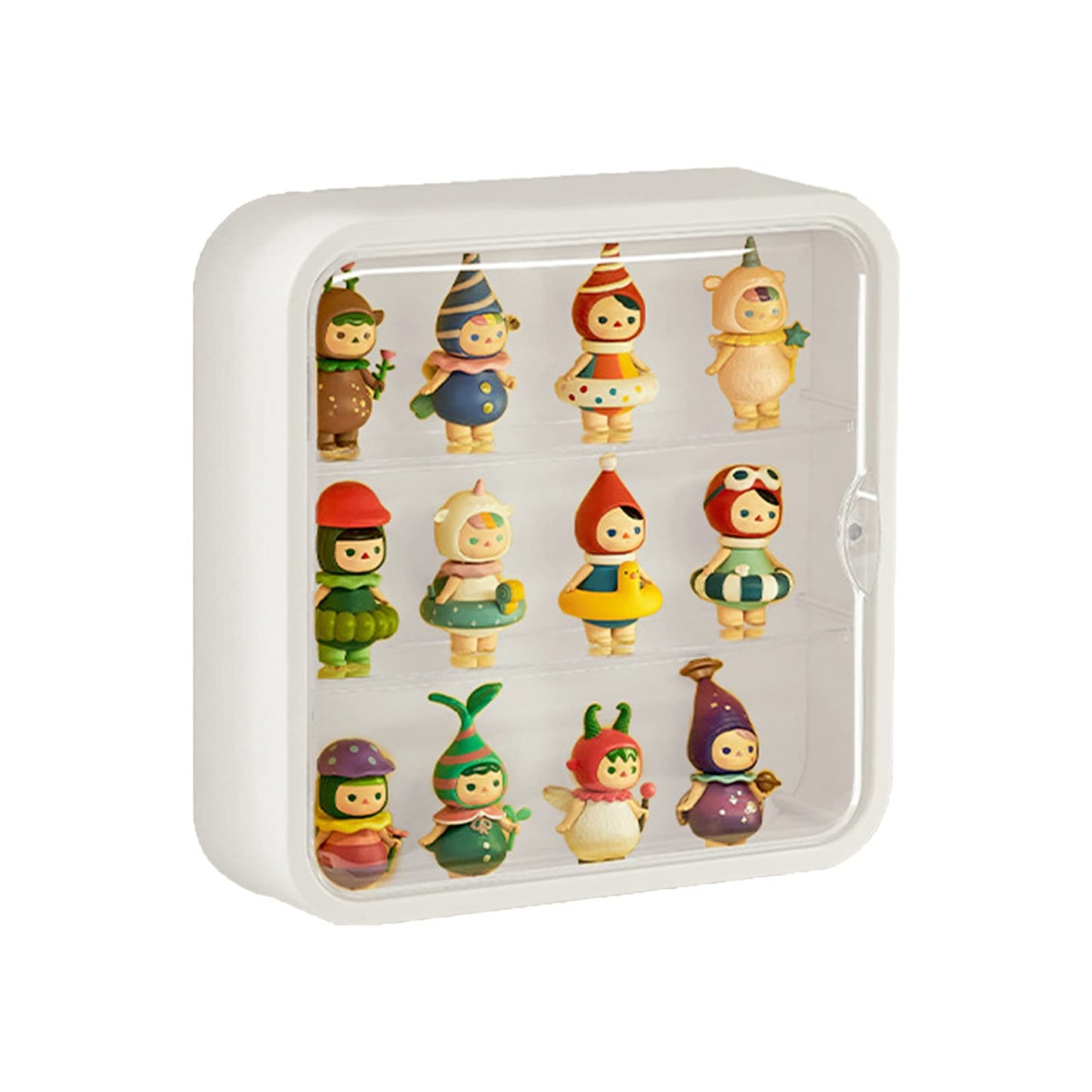 WMM Clear Display Case for Figures – Wall-Mounted Acrylic Display Box with Magnetic Door, Dust & Moisture Proof