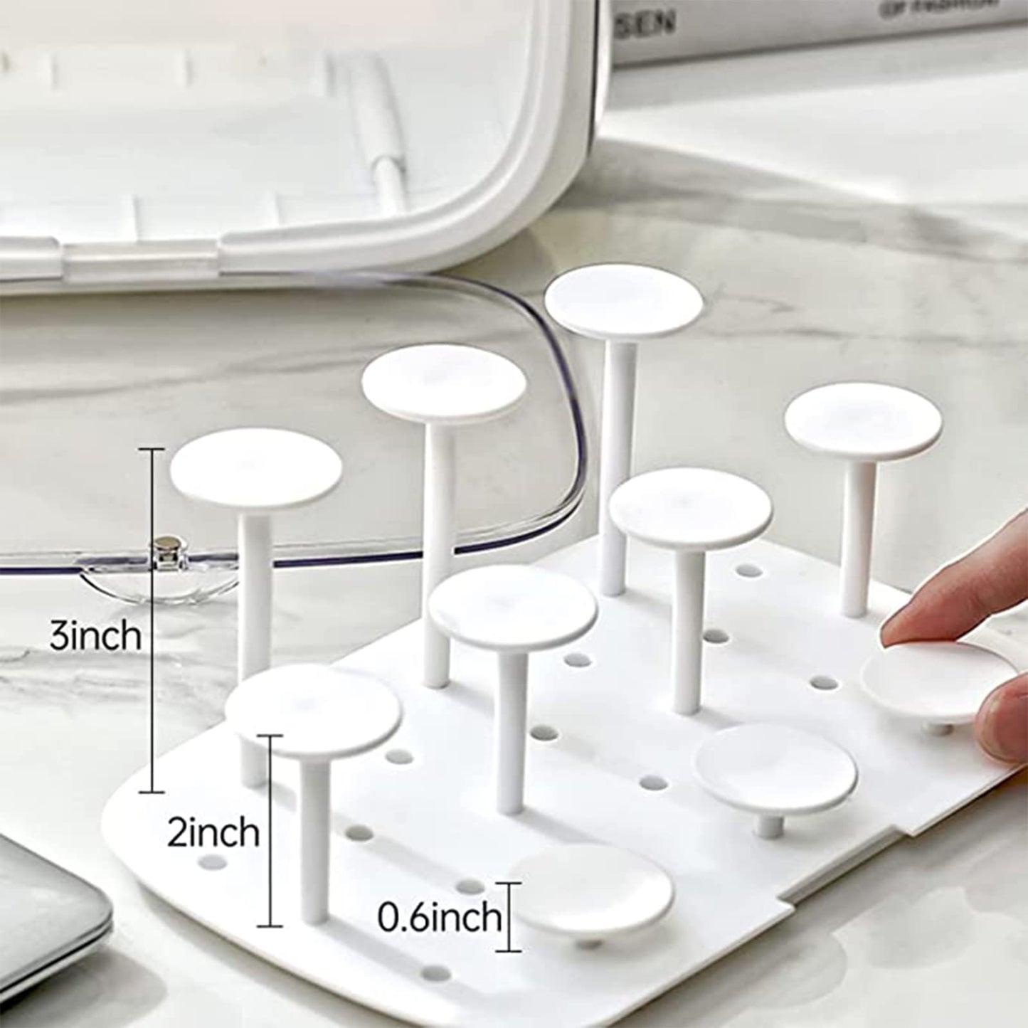 WMM Display Case for Figures with Light – Clear Acrylic Box with Dust and Moisture Proof Door