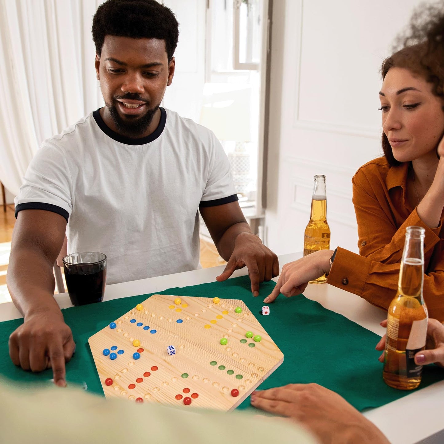 WodGod Marble Board Game – 2-in-1 Family Party Game for 4-6 Players | Portable & Colorful Set