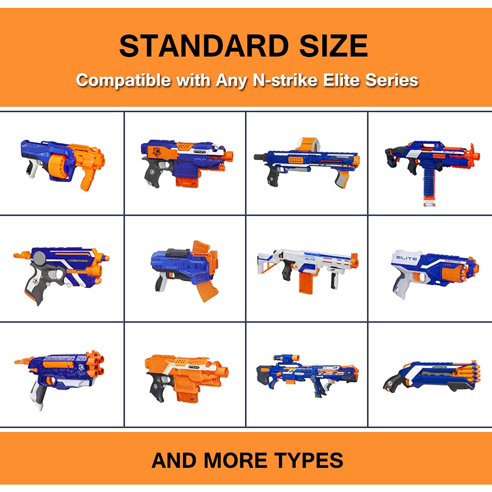 Wolftop 500 Pcs Refill Darts Pack – Universal Foam Darts for Nerf N-Strike Elite Blasters
