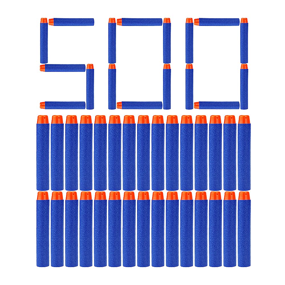 Wolftop 500 Pcs Refill Darts Pack – Universal Foam Darts for Nerf N-Strike Elite Blasters