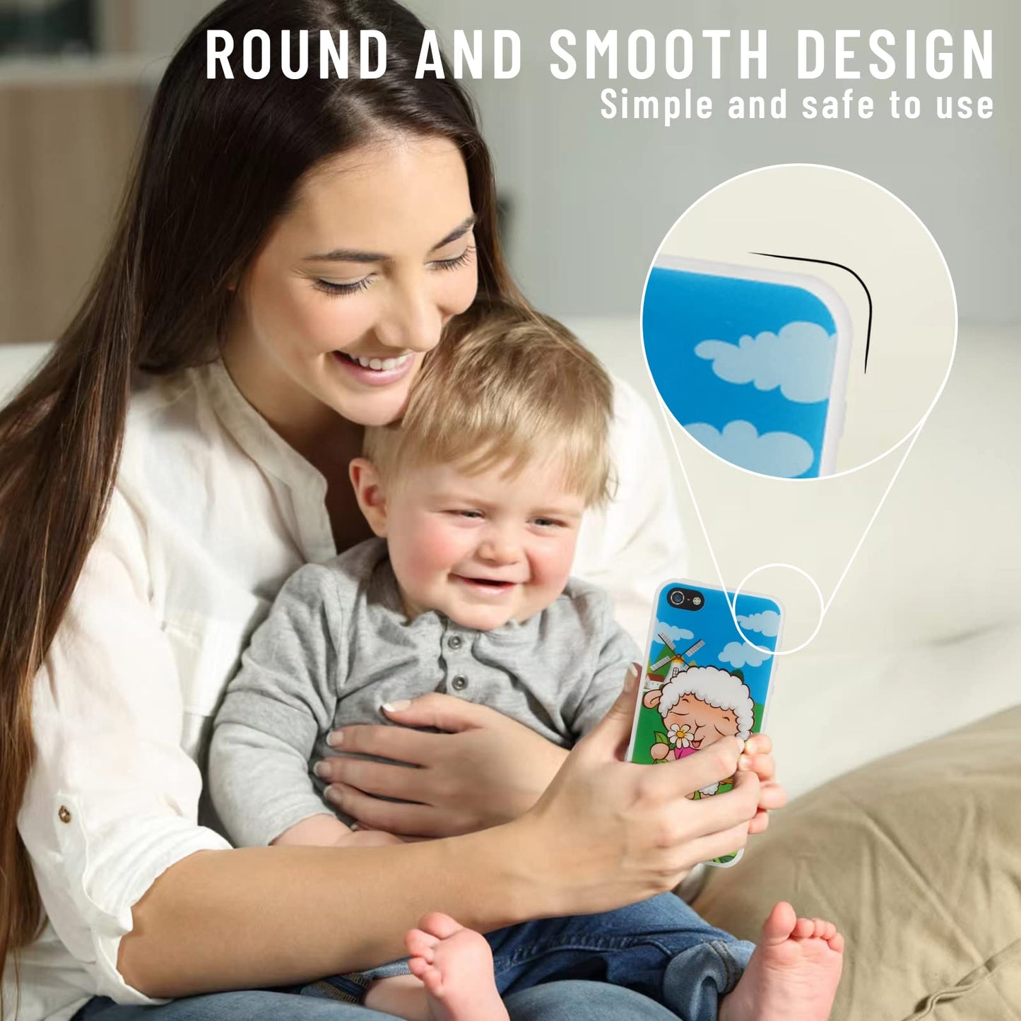 Wolmund Toy Learning Phone for Toddlers — 8 Modes & Dazzling Lights (1–3y)