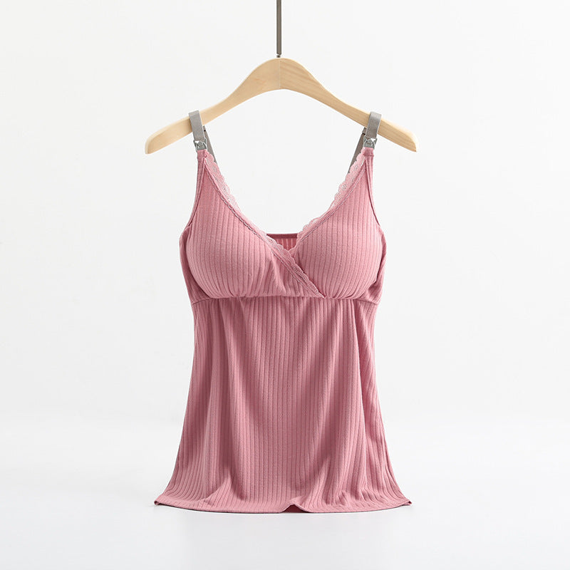 Women’s Breastfeeding Vest with Cross Elastic Bra