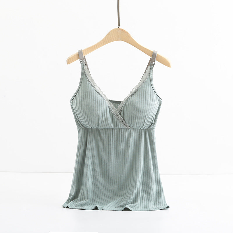 Women’s Breastfeeding Vest with Cross Elastic Bra
