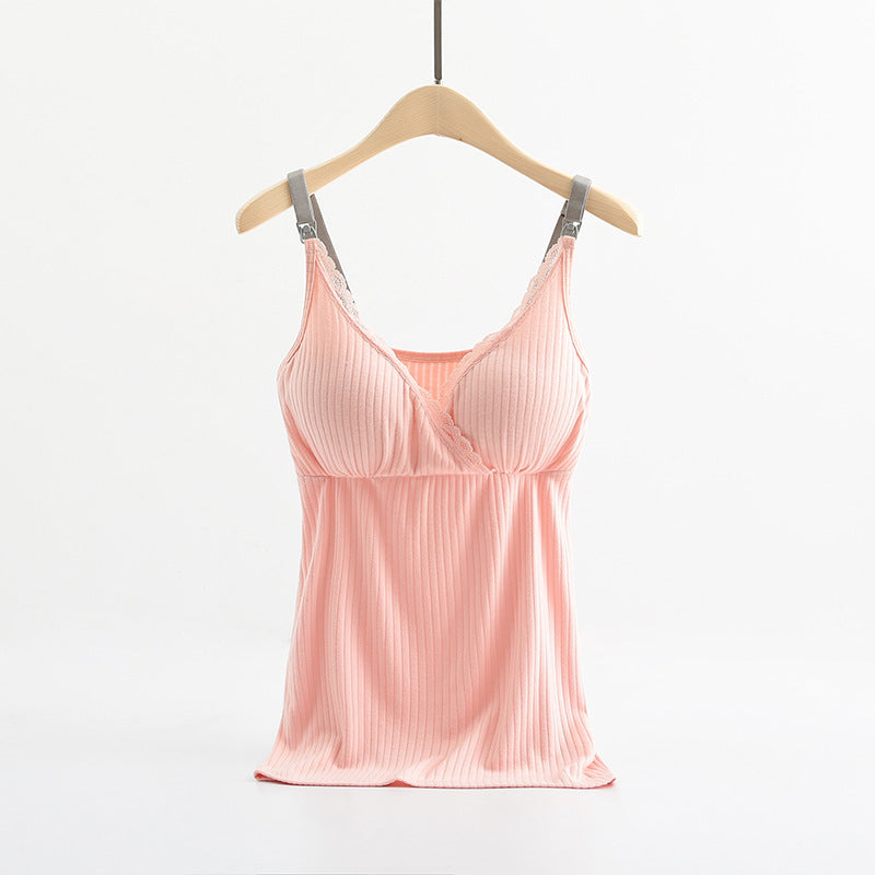 Women’s Breastfeeding Vest with Cross Elastic Bra