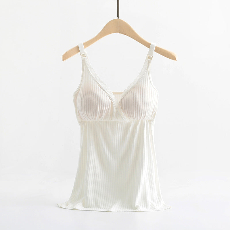 Women’s Breastfeeding Vest with Cross Elastic Bra