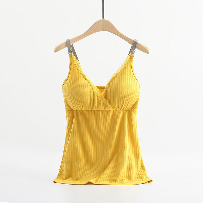 Women’s Breastfeeding Vest with Cross Elastic Bra