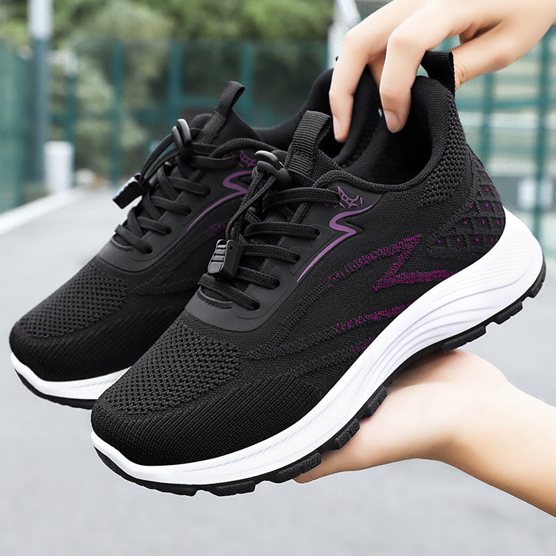 Women's Breathable Flyknit Walking Shoes | Lightweight Trainers