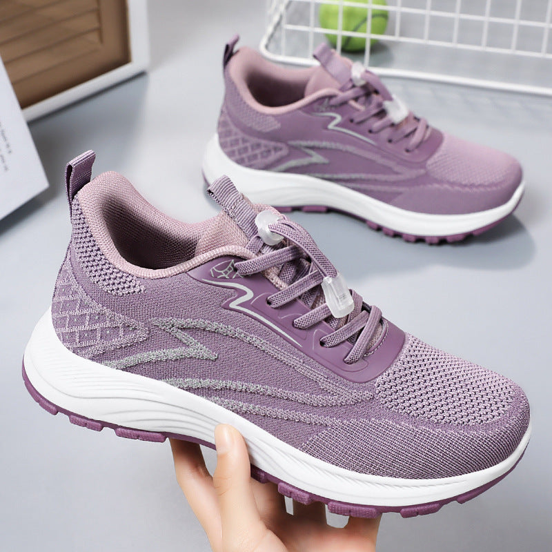 Women's Breathable Flyknit Walking Shoes | Lightweight Trainers