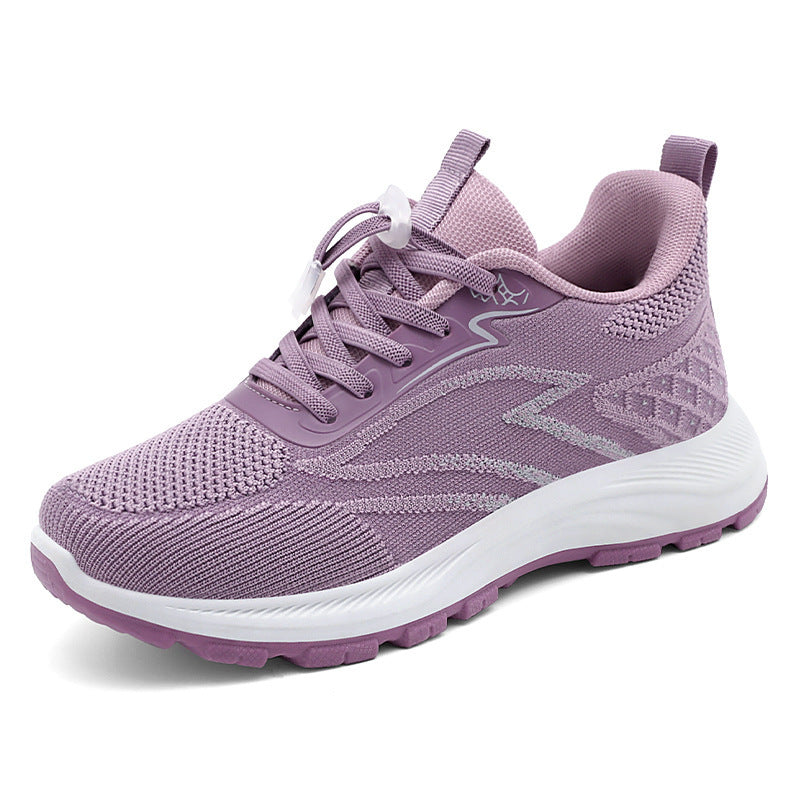 Women's Breathable Flyknit Walking Shoes | Lightweight Trainers