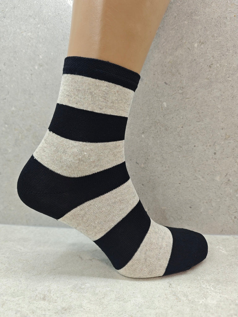 Women’s Colourful Striped Socks, Pack Of 6, 12 & 24 Pairs