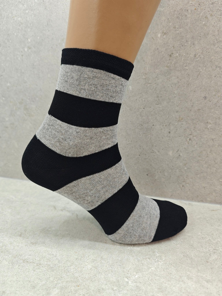 Women’s Colourful Striped Socks, Pack Of 6, 12 & 24 Pairs