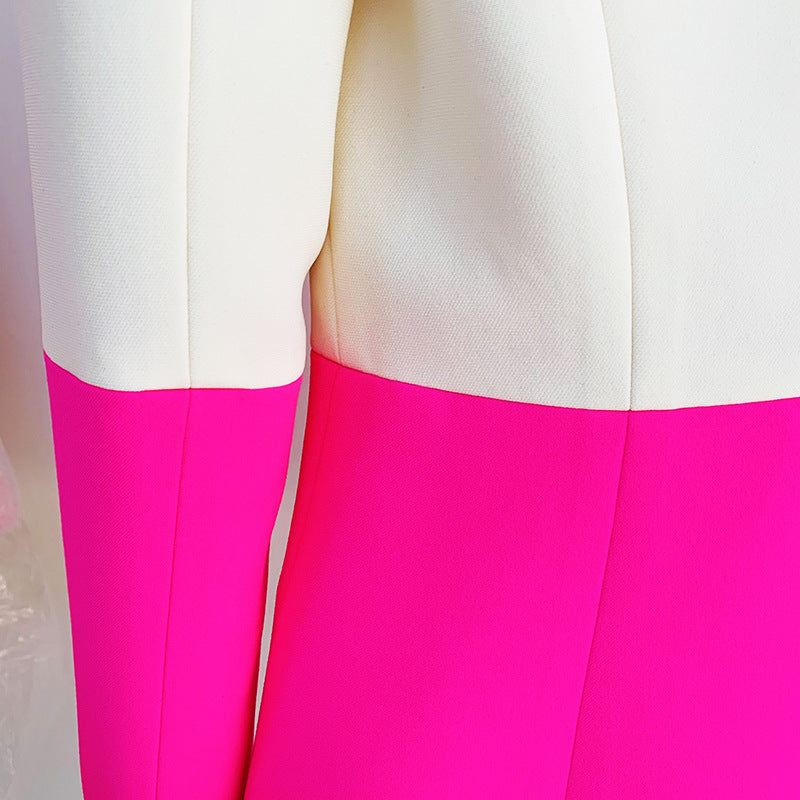Professional One Button Suit & Flared Pants Set | Modest Two-pieces Suit