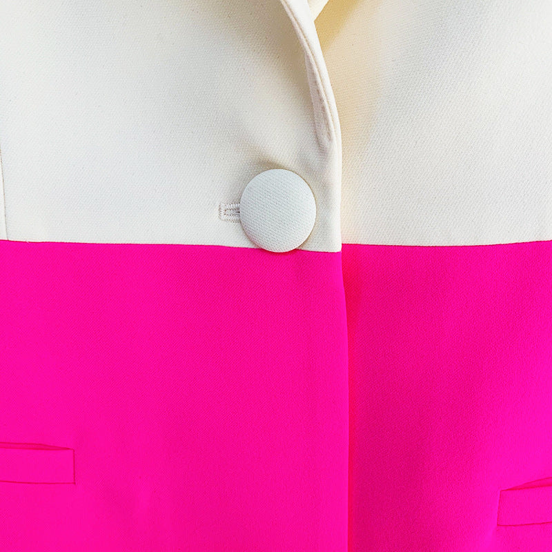 Professional One Button Suit & Flared Pants Set | Modest Two-pieces Suit