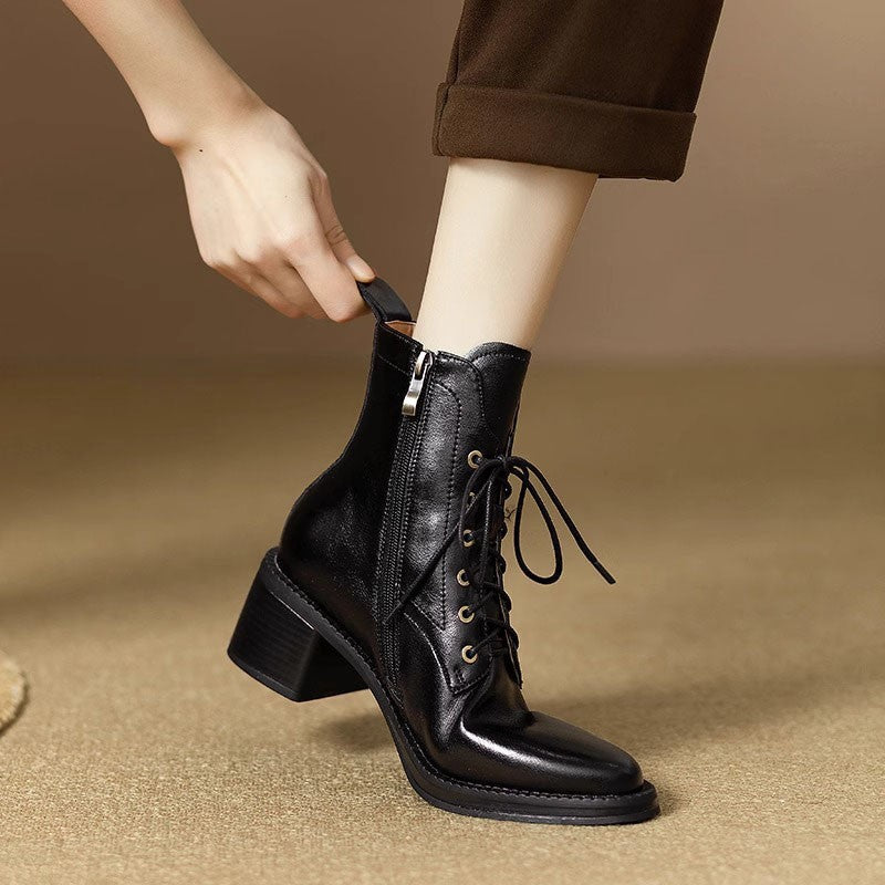Elegant Pointed-Toe Ankle Boots for Women