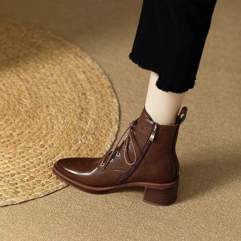 Elegant Pointed-Toe Ankle Boots for Women