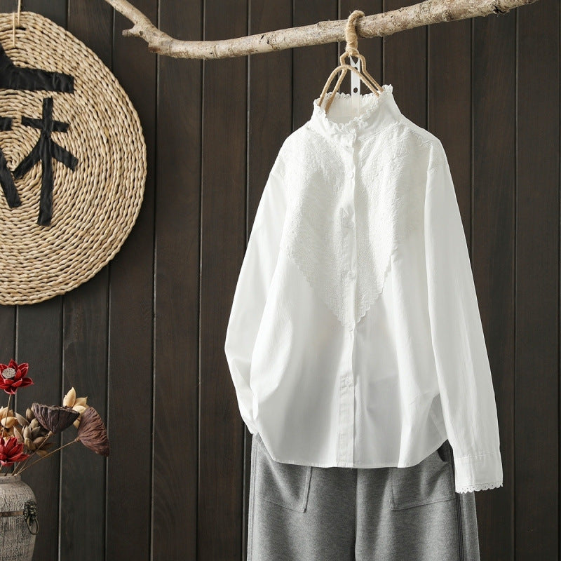 Women's Embroidered Cotton Shirt