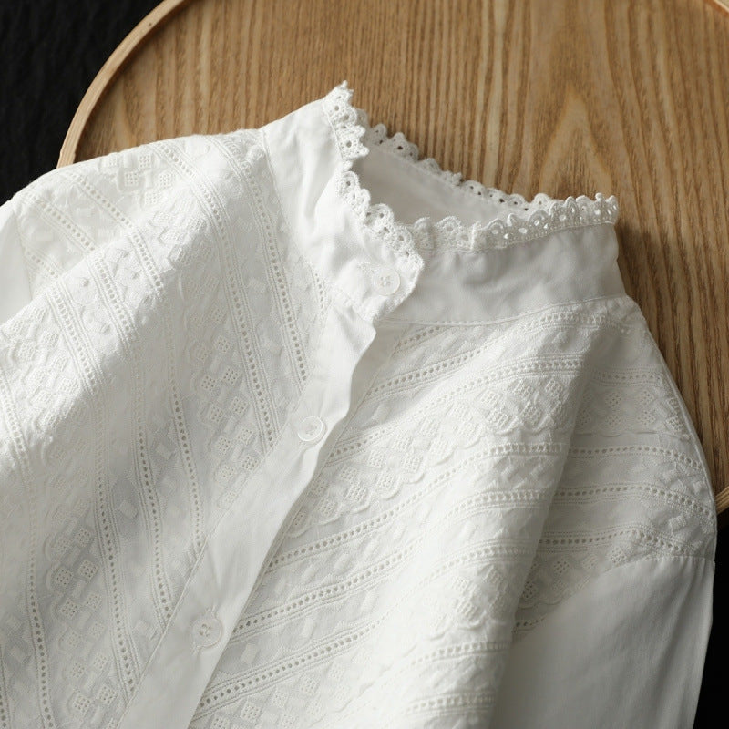 Women's Embroidered Cotton Shirt