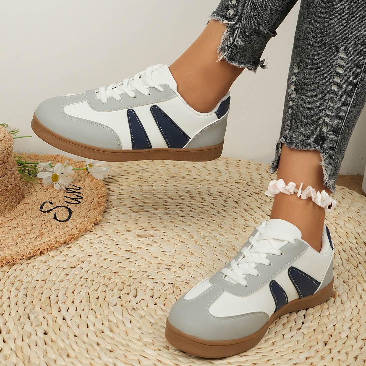 White Casual Trainers - Women's Jogging Shoes