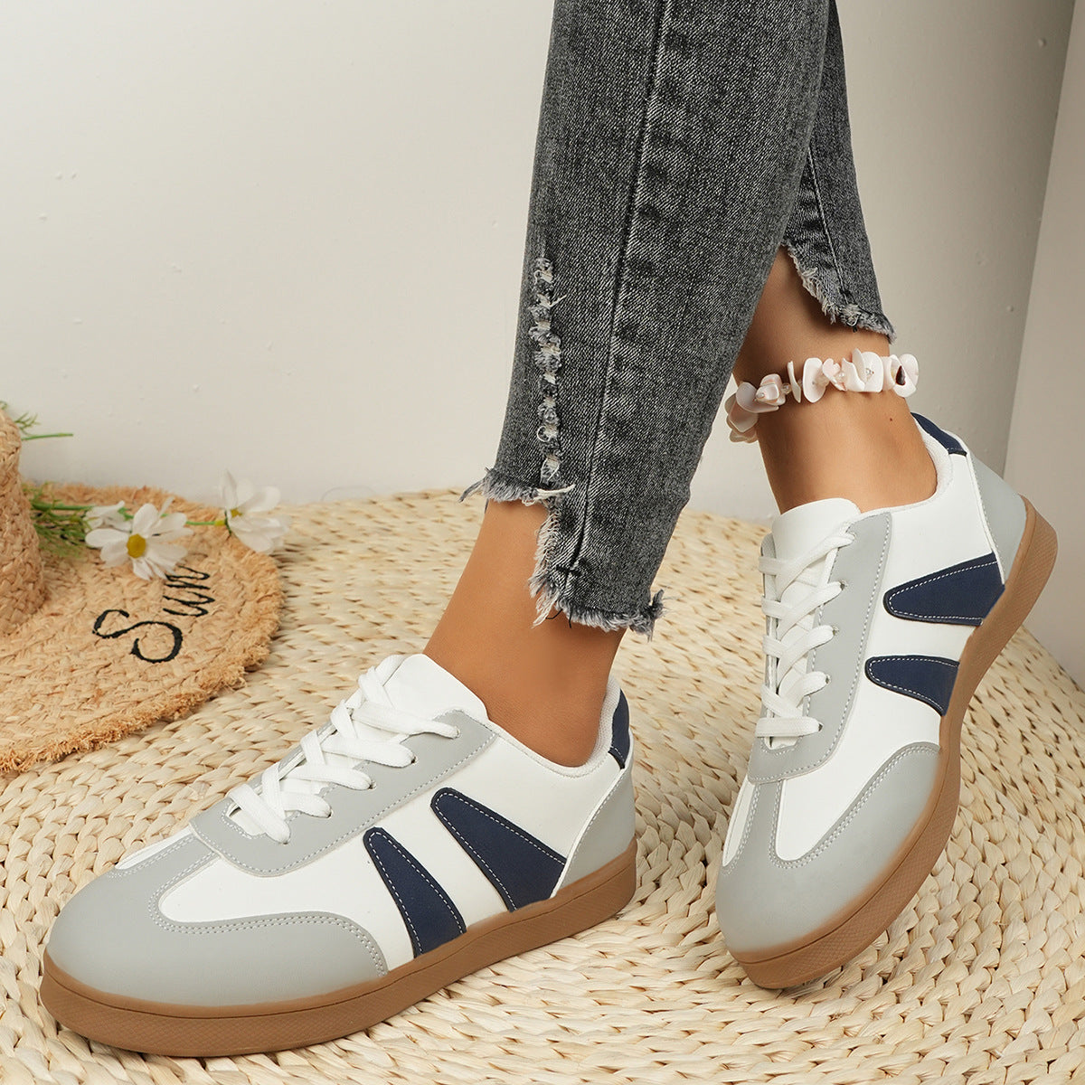 White Casual Trainers - Women's Jogging Shoes