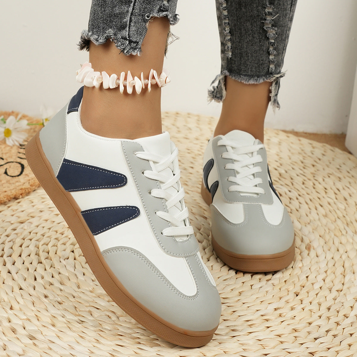 White Casual Trainers - Women's Jogging Shoes