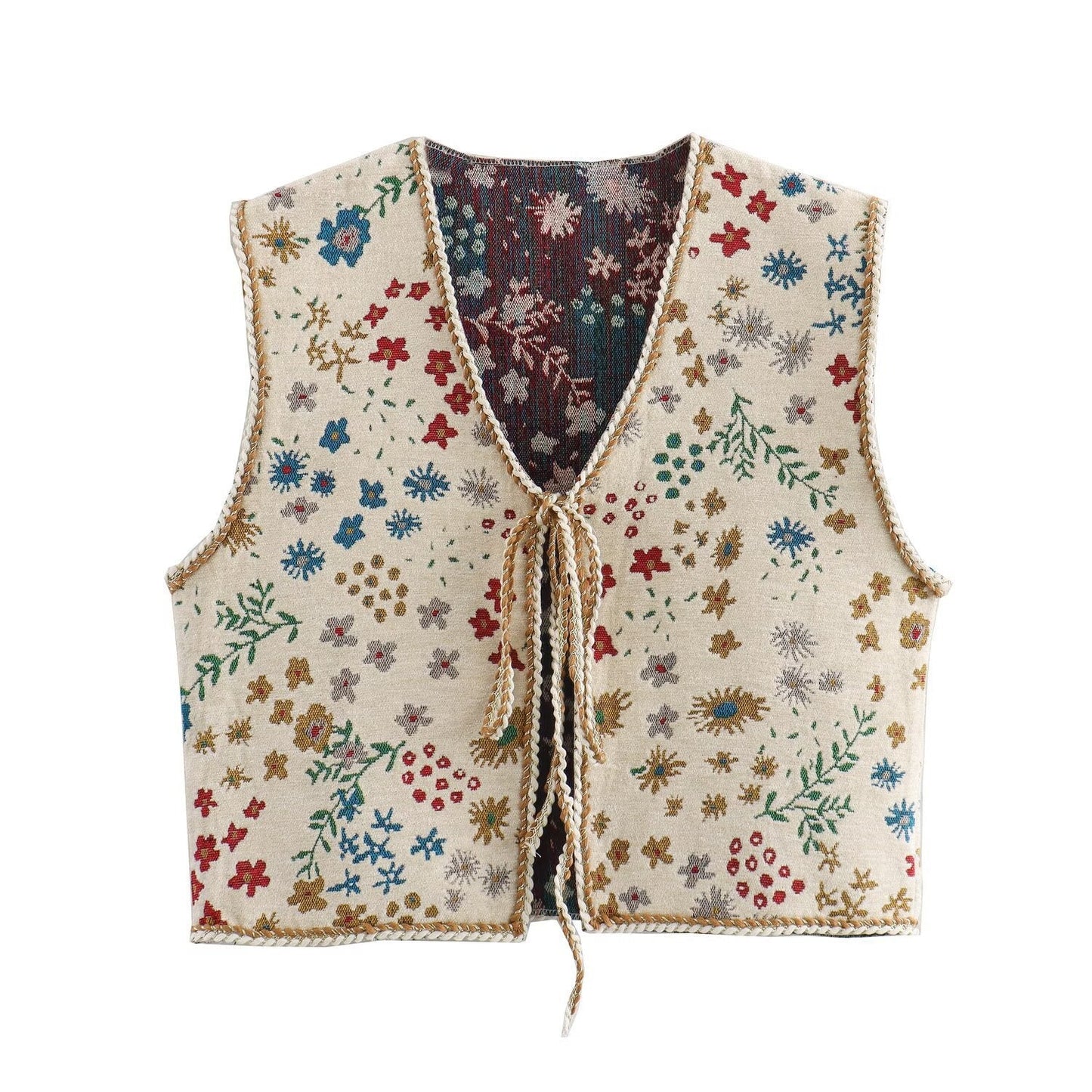 Women's Jacquard Casual Vest